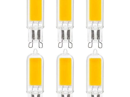 6Pk - Sunlite 4w LED G9 Bi Pin Base 3000K Natural White Bulb - 60W Equiv Supply