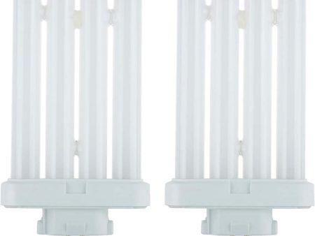 2Pk - Sunlite 27w FML 4-Pin Quad Tube Plug-In 6500K Compact Fluorescent Lamp For Discount