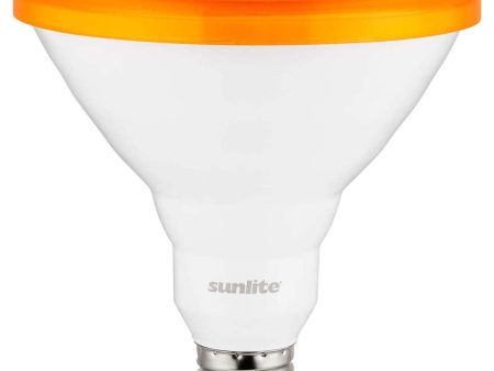 Sunlite 12w LED PAR38 Orange Decorative Holiday Lighting E26 Base Spot Bulb Supply