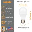 3Pk - Sunlite 6w LED A19 Non-Dimmable 6500K Daylight Bulb - 40w Equiv For Cheap