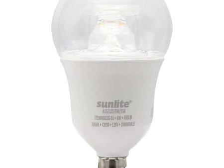 Sunlite 6w LED A15 Appliance Ceiling Fan E12 Base 3000K Bulb - 40W Equiv Online Sale