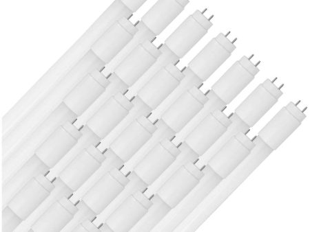 25Pk - Sunlite 18w 4-FT LED T8 Glass Tube Bulb G13 Base 6500K Daylight 120-277V For Sale