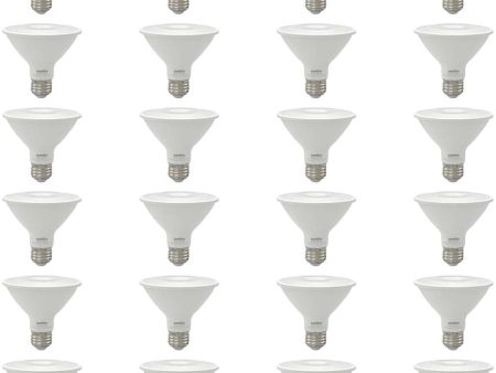 24Pk - Sunlite 9w LED PAR30 Reflector Floodlight 4000K Bulb - 75W Equiv For Cheap