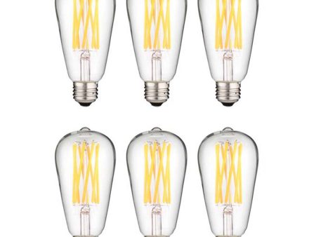 6Pk - Sunlite 6w LED PAR16 Reflector 2700K Floodlight Bulb - 50W Equiv For Sale