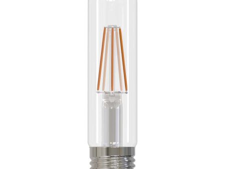 6Pk - Sunlite 6w LED Filament T10 Tubular E26 Base 2700K Bulb - 60W Equiv Cheap