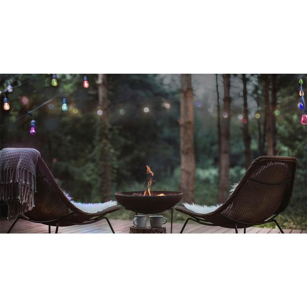 Outdoor LED String Light, 24 Feet, 12 S14 bulbs, 2200K Warm white Online Hot Sale