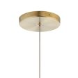 6 in. 2 Lights LED Pendant Light Gold Finish Supply