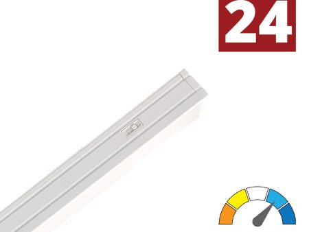 24  Low-Profile LED Bravo FROST Under Cabinet Light, Tunable White, 120V Online now