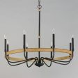 Franklin 36 in. 8 Lights Chandelier Black Finish Online Hot Sale