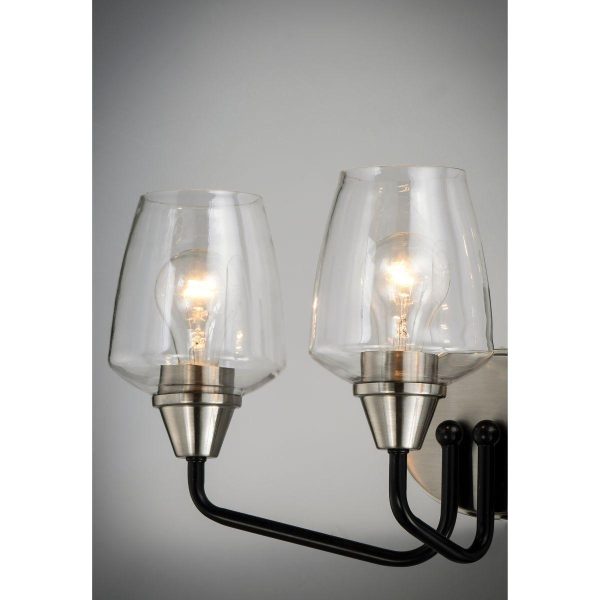 Goblet 18 in. 3 Lights Vanity Light Nickel Finish For Cheap