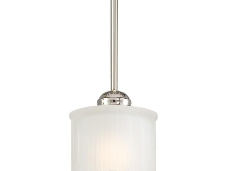 1730 Series 6 in. Pendant Light Polished Nickel Finish For Discount