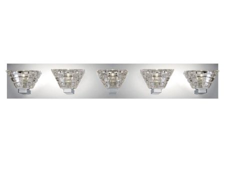 Zilli 31 in. 5 Lights Bath Bar Chrome finish Cheap