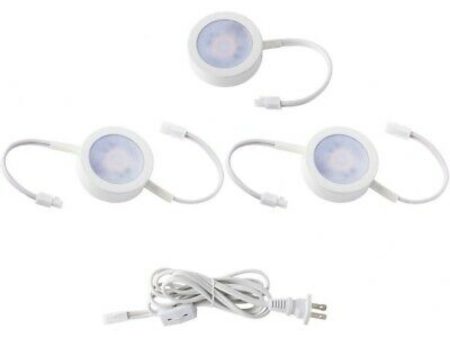 120V 3-CCT Puck Light Kit, 3  Wide, 27K|30K|35K, White Online Sale