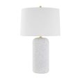 Margaret Table Lamp Blue Grey Terrazo with Aged Brass Accents For Discount