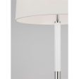 Monroe Medium Table Lamp Polished Nickel with White Accents Online now