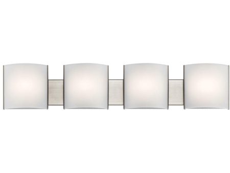 41 in 4 Lights LED Vanity Light Nickel finish Online