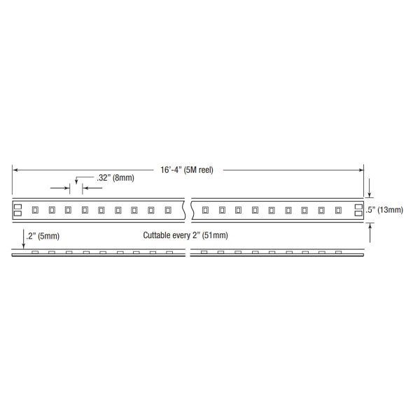 LTR-P Pro Wet Location LED Tape Light, 100ft Reel, 2700K, 404 Lumens per Ft, 5.8 watts per Ft, 24V Online Sale