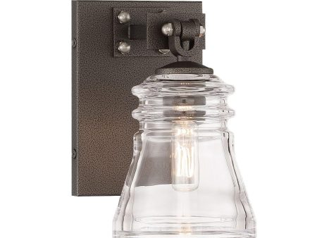 Graham Avenue 8 In. Bath Sconce Iron & brushed nickel Finish Sale