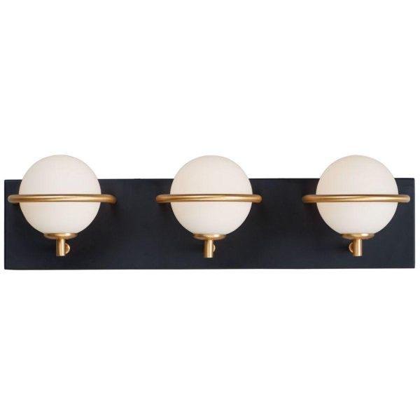 Revolve 20 in. 3 Lights LED Vanity Light Gold Finish Online