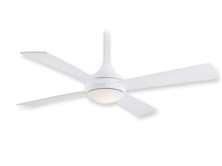 Aluma Wet 52  White LED Ceiling Fan with Remote For Sale