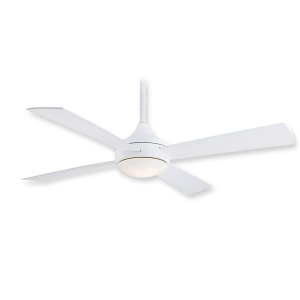 Aluma Wet 52  White LED Ceiling Fan with Remote For Sale