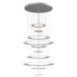 Saturn II 30 in. 10 Lights LED Pendant Light Silver Finish Cheap