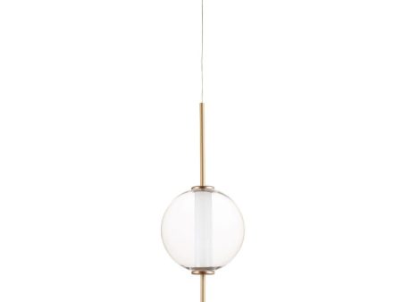 Axle 8 in. LED Pendant Light Gold Finish Online Sale