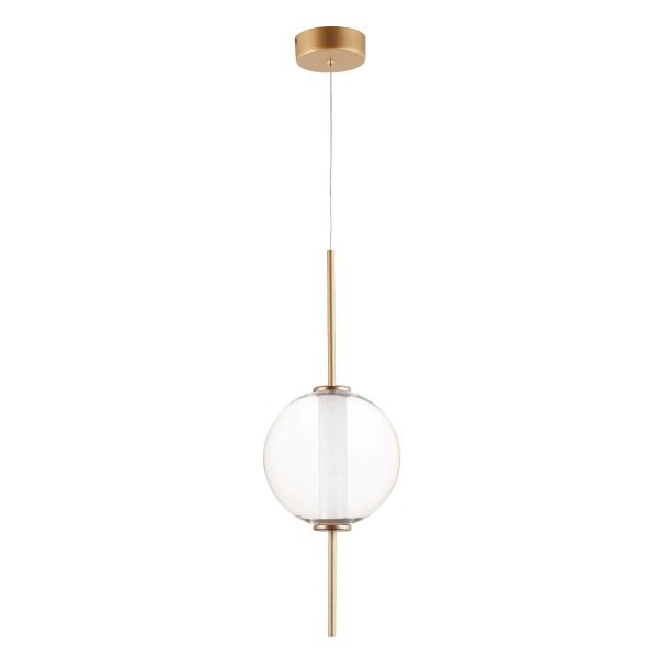 Axle 8 in. LED Pendant Light Gold Finish Online Sale