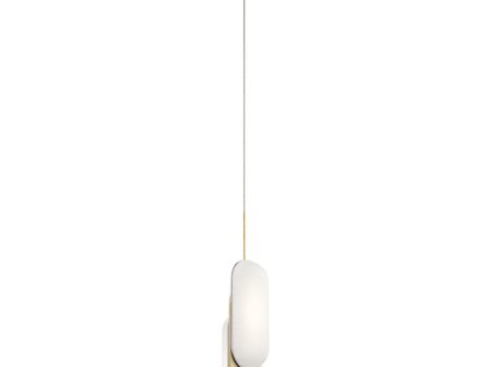 6 in. 2 Lights LED Pendant Light Gold Finish Supply