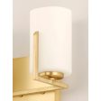 Dart 13 in. 2 Lights Vanity Light Satin Brass Finish Cheap