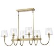 Brookside 42 in. 6 lights Pendant Light Vintage Brass Finish Cheap