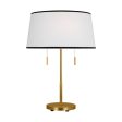 Ellison Medium 2 Lights Desk Lamp Burnished Brass Finish Cheap