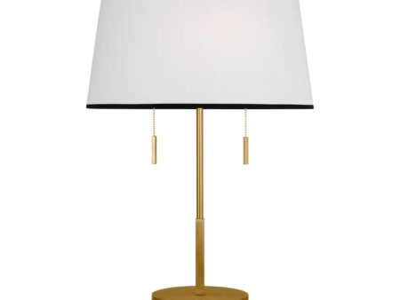 Ellison Medium 2 Lights Desk Lamp Burnished Brass Finish Cheap