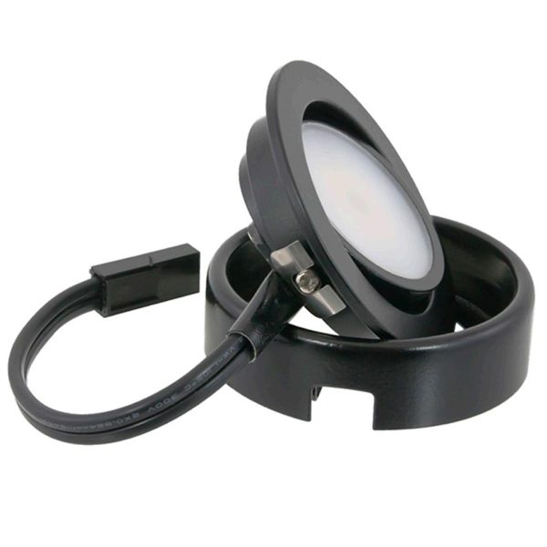 MVP In-Line LED Puck Light, 2700K, 200 Lumens, 120V, Black Sale