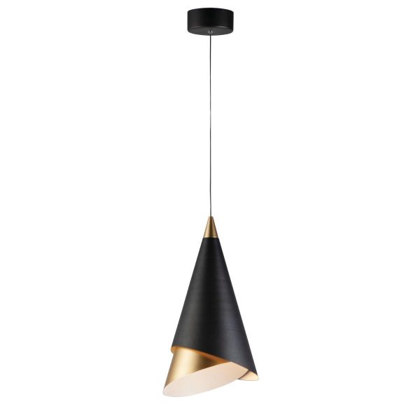 Mermaid 10 in. LED Pendant Light Black finish Online Sale