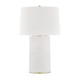 Borneo Table Lamp Aged Brass with Soft Off White Finish Online now