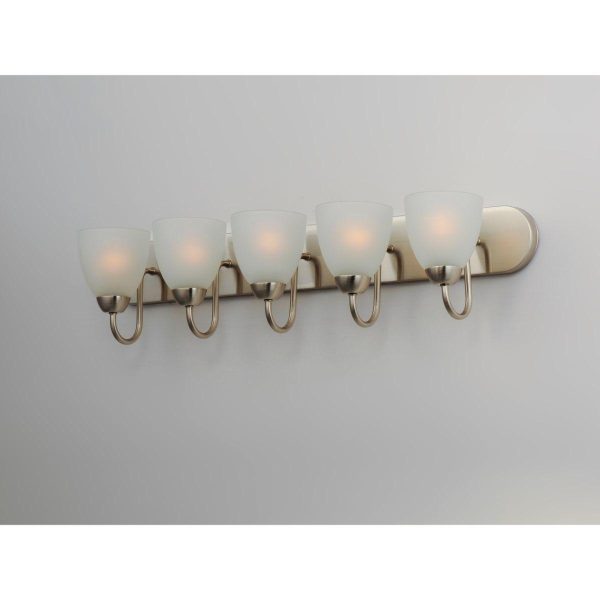 Axis 36 In. 5 Lights Vanity Light Nickel Finish For Sale