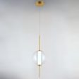 Axle 8 in. LED Pendant Light Gold Finish Online Sale