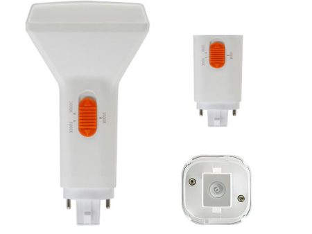 2 pin PL LED Bulb, 9W, 1150lm, 30K|35K|40K, Vertical, 26W CFL Equal, G24d Base, Direct or Bypass For Sale