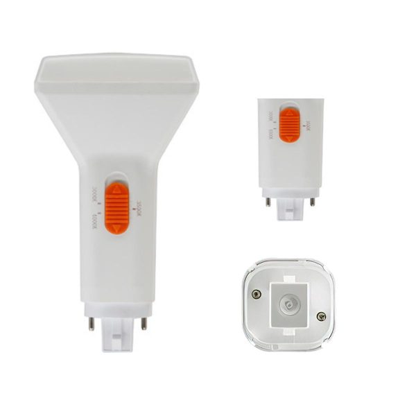 2 pin PL LED Bulb, 9W, 1150lm, 30K|35K|40K, Vertical, 26W CFL Equal, G24d Base, Direct or Bypass For Sale