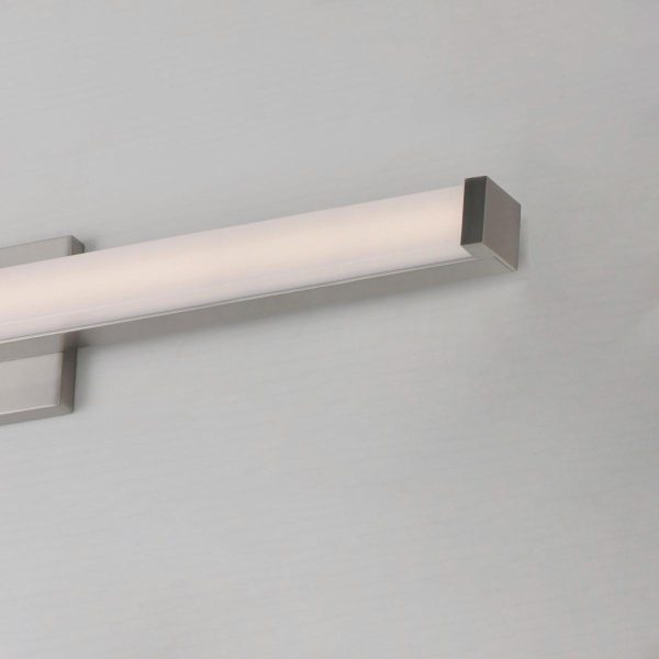 Spec 30 in. LED Bath Bar Selectable CCT Satin Nickel Finish For Cheap