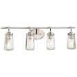 Poleis 32 in. 4 Lights Vanity Light Brushed Nickel finish Discount