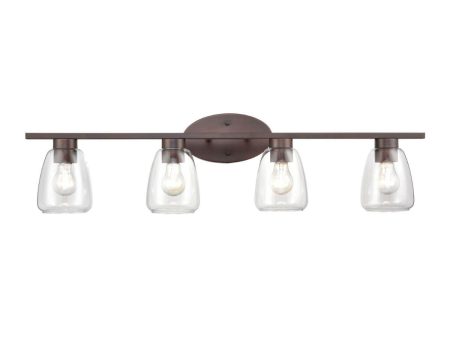 34 in. 4 Lights Vanity Light Bronze finish Cheap