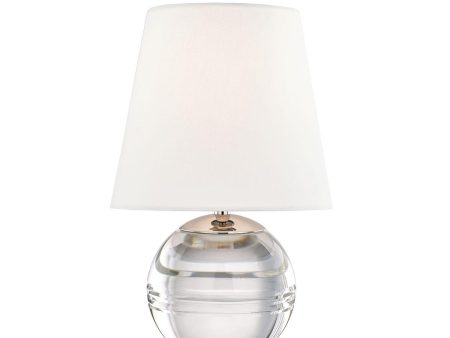 Nicole Table Lamp Crystal Base with Polished Nickel Accents Supply