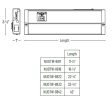 LEDUR 42in. Edge-Lit Under Cabinet LED Light, 275|475 Lm, Selectable 2700K to 5000K, 120V on Sale