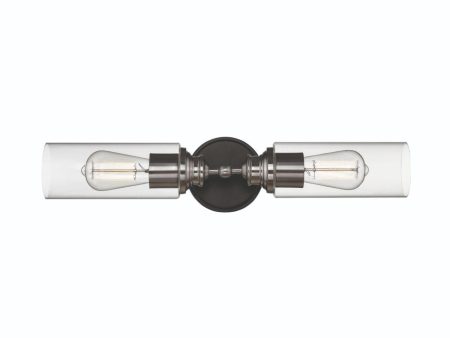 24 in. Vanity Light 2 Lights Nickel Finish Supply