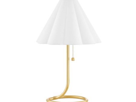 Martha Table Lamp Aged Brass Finish For Sale