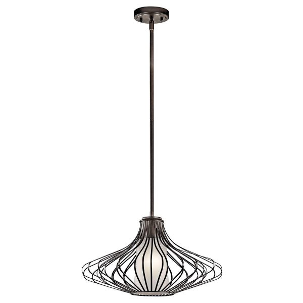 18 in. Pendant Light Bronze Finish Online now