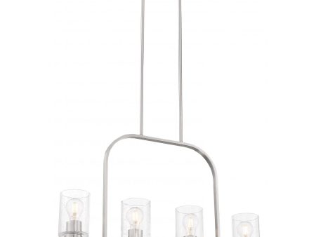 Arabel 32 in. 4 Lights Pendant Light Nickel Finish Online now