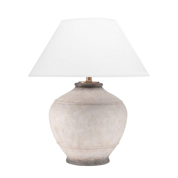 Malta Table Lamp Ceramic Ash Finish Online